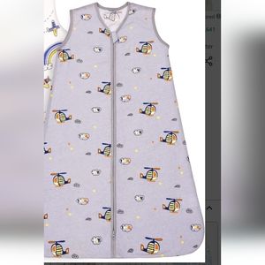 Wearable sleep sack new size 18-24 months helicopter and airplanes in gr…